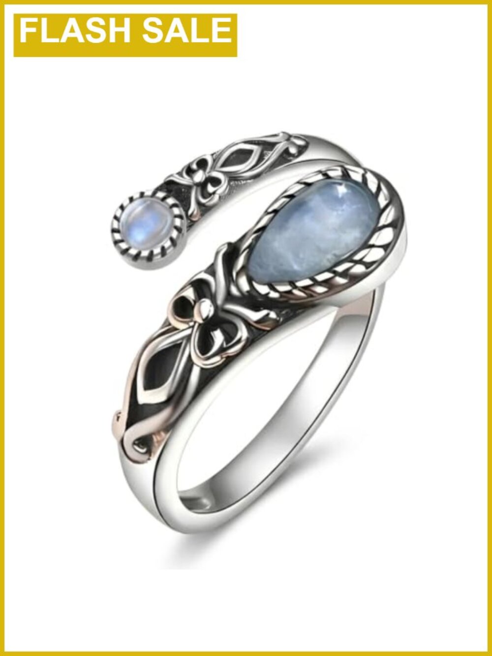 Turquoise Open Ring Adjustable Boho Band for Women